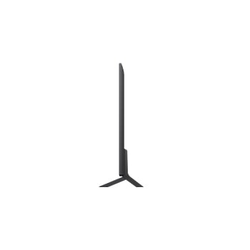 Left-facing side view of LG QNED80 TV 