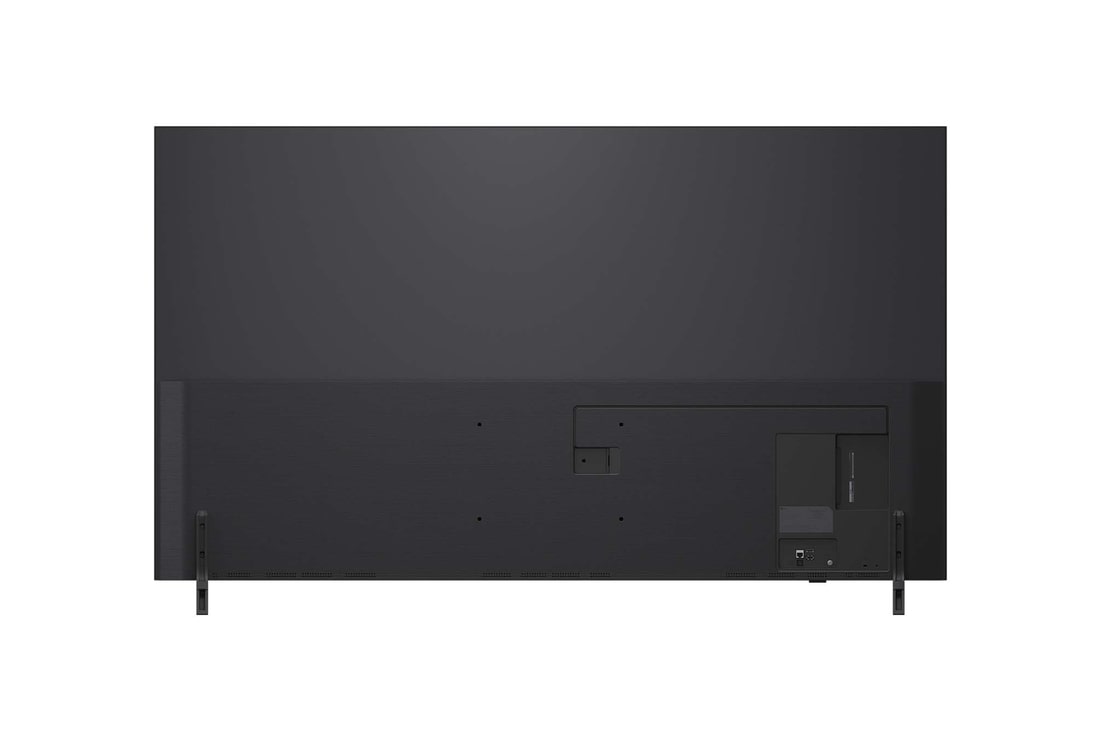 Rear view of LG QNED82 TV