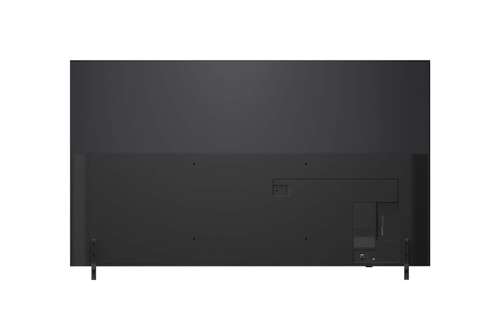 Rear view of LG QNED82 TV
