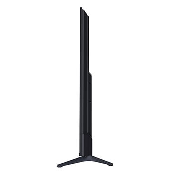LG TV with an impressively large screen mounted on a wall above a LG Soundbar in a modern style living room.