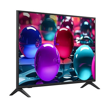 Before and after comparison of how LG 4K Super Upscaling improves image quality. Two panels showing the same image of a colorful bird sitting on a branch in a forest, panel on the right is faded out. The title talks about how 4K Super Upscaling enhances resolution, brightness and clarity. 