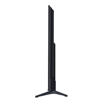 LG TV with an impressively large screen mounted on a wall above a LG Soundbar in a modern style living room.