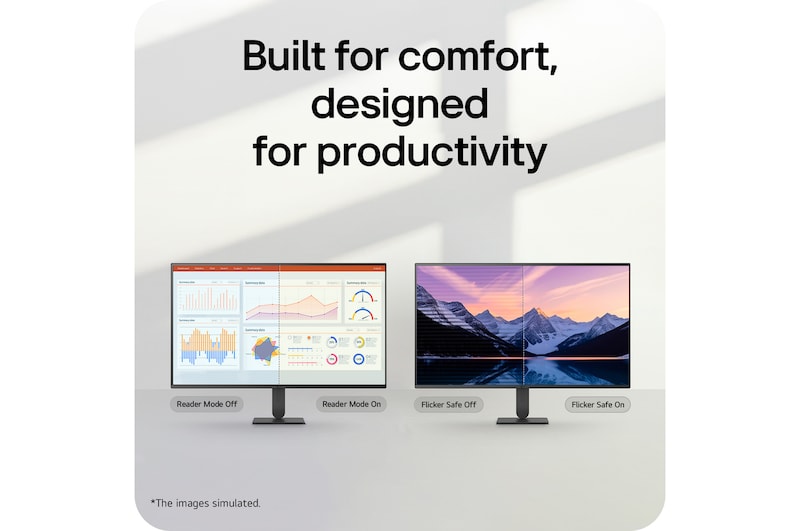 Close-up of LG UltraFine monitor ports including multiple connectivity options