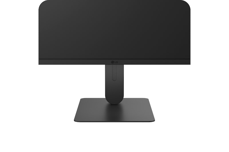 Top view of LG UltraFine monitor highlighting its slim form factor