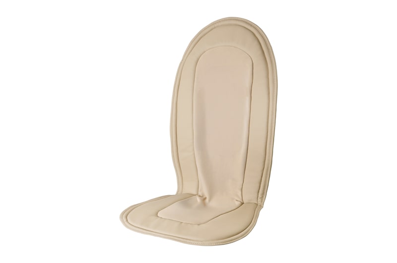 Front view of LG Massage Recliner Back Leather Pad (Clay Brown) EBZ64633104