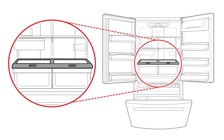 Refrigerator Vegetable Tray Cover Shelf (not included Glass