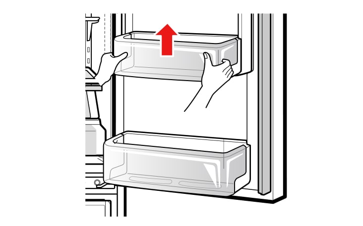 To remove the bin simply lift the bin up and pull straight out