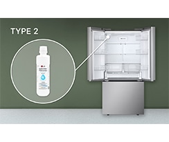 Depending on the refrigerator model used, there may be different types of filter locations.