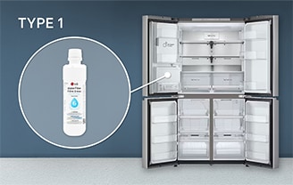 Depending on the refrigerator model used, there may be different types of filter locations.