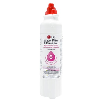 Front view of LT800P Refrigerator Water Filter (6 month) ADQ73613401