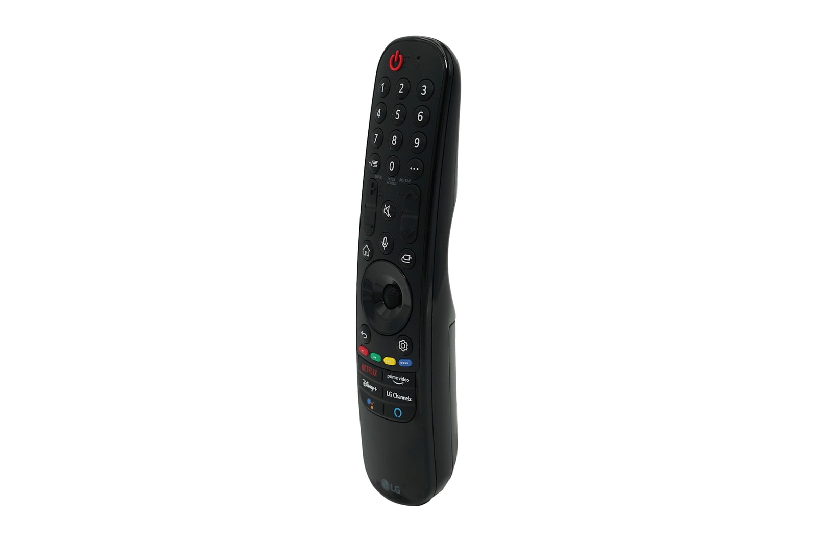 Front view of LG TV Magic Remote MR21GA for 2021 LG Smart TV Models AKB76036202