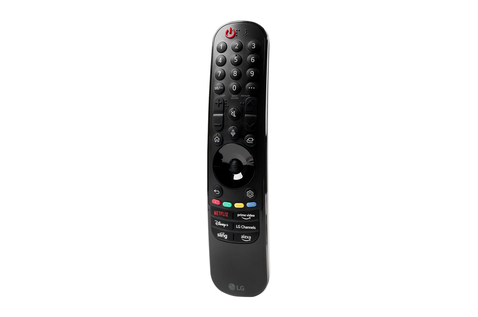 Front view of LG TV Magic Remote MR23GA for 2023 LG Smart TV Models AKB76043102