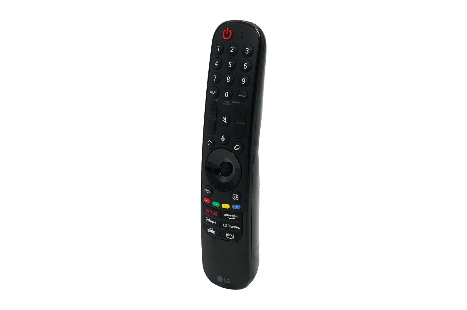 Front view of LG TV Magic Remote MR24GA for 2024 LG Smart TV Models AKB76045002