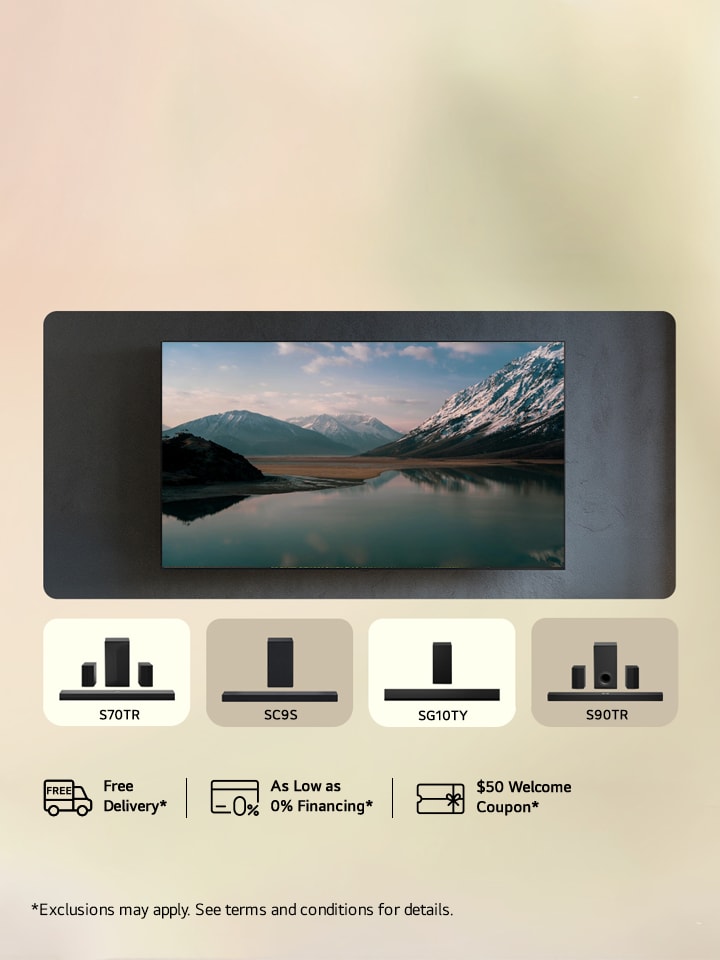 Bundle & Save Big: Get up to $400 off select Soundbars with any LG TV