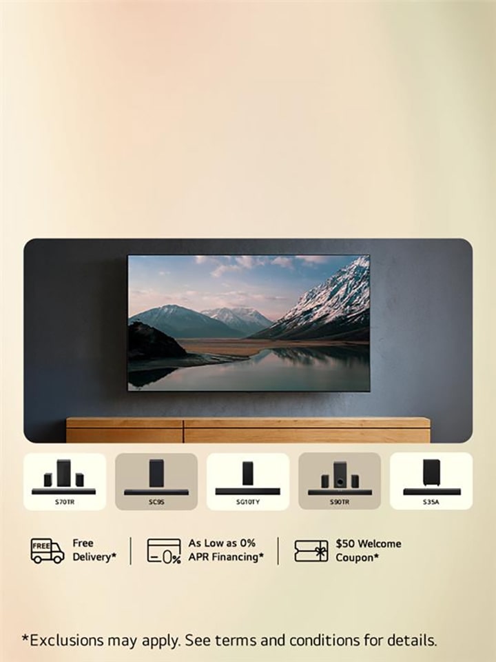 Bundle & Save Big: Get up to $400 off select Soundbars with any LG TV