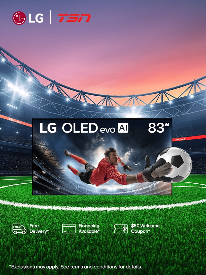 Big Screens. Bigger Games: Get a 6-Month TSN Subscription with 65″+ OLED TVs