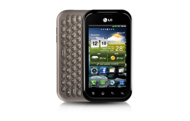 LG Eclypse | Connect with this Stylish Slide-Out full QWERTY Android Smartphone, C800G