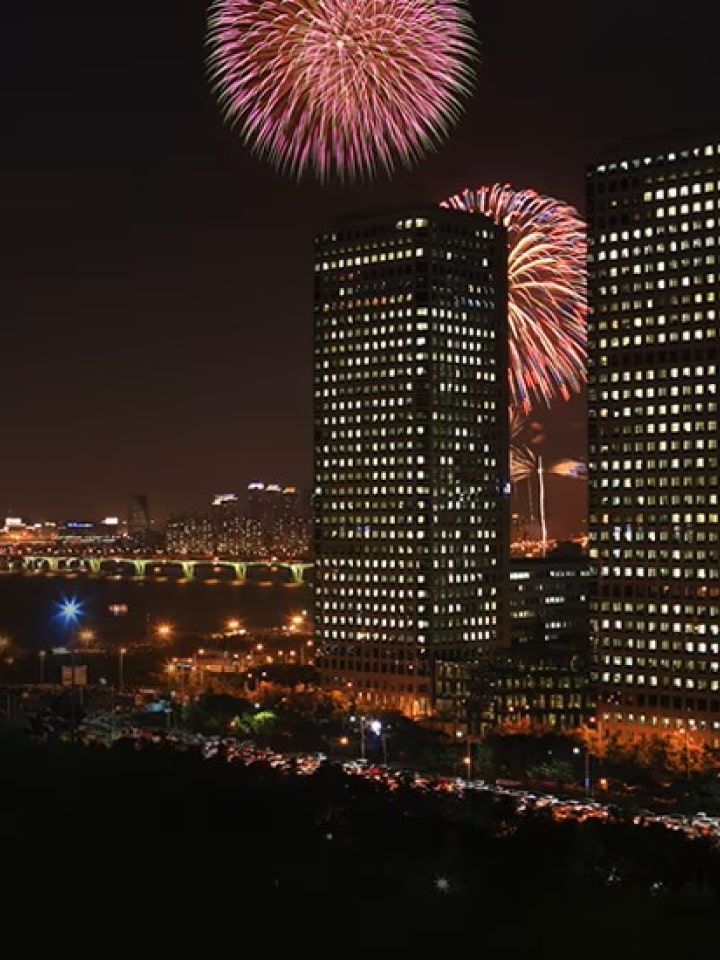 LG Newsroom banner highlighting CES 2026 coverage, featuring the LG Twin Towers at night with fireworks and an invitation.