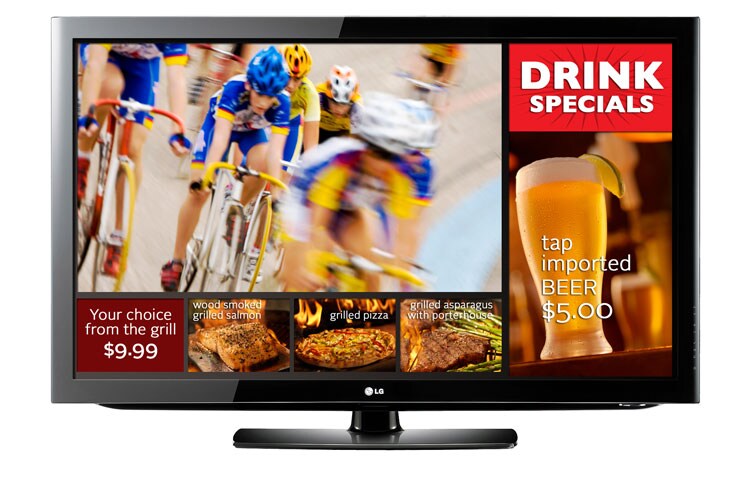 Front view of 32&#34; class (31.5&#34; measured diagonally) LG EzSign TV 32LD452B