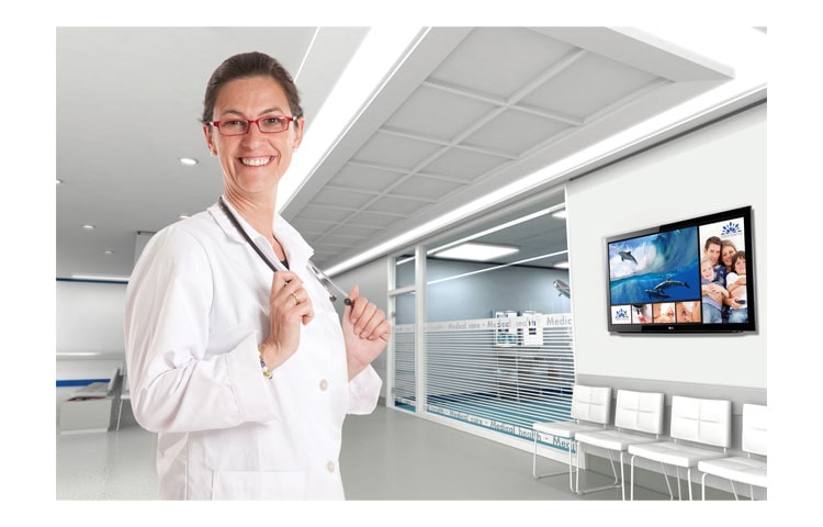 LG 55" class (54.6" measured diagonally) LG EzSign TV, 55LV355B