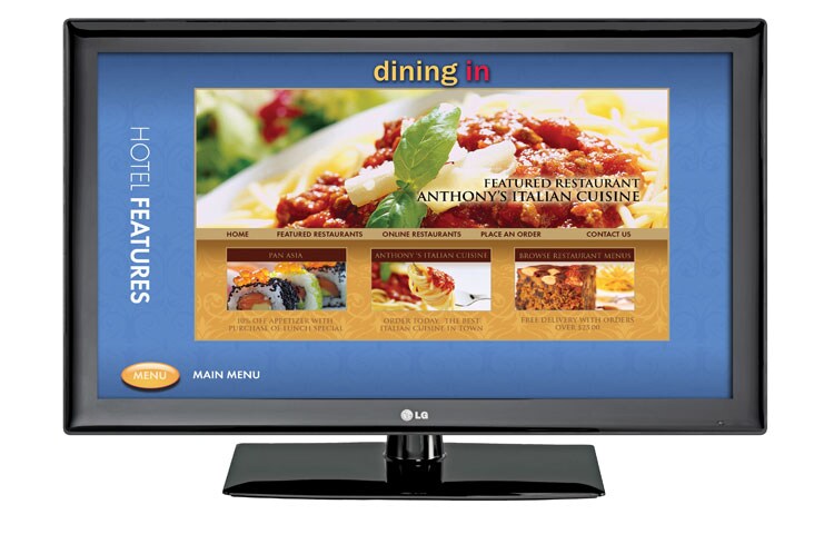Front view of 42&#34; class (42.0&#34; measured diagonally) Pro:Centric™ LCD Widescreen HDTV with Applications Platform 42LD665H