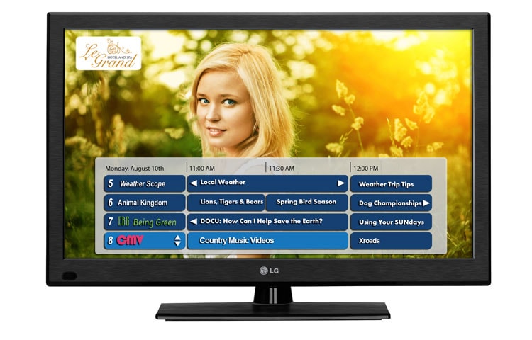 Front view of 42&#34; class (42.0&#34; measured diagonally) Commercial Widescreen Integrated HDTV with Integrated Pro:Centric SMART and Pro:Idiom 42LT770H