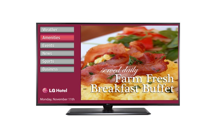 Front view of 40&#34; Class (39.5&#34; diagonal) Single Tuner with Integrated Pro:Idiom® 40LX570H