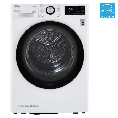 LG 4.2 cu. ft. Compact 24" Heat Pump Dryer with Sensor Dry and WiFi