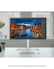 31 5 UHD 4K 3840x2160 Monitor With USB Type C 32UP83AK W AUS LG 