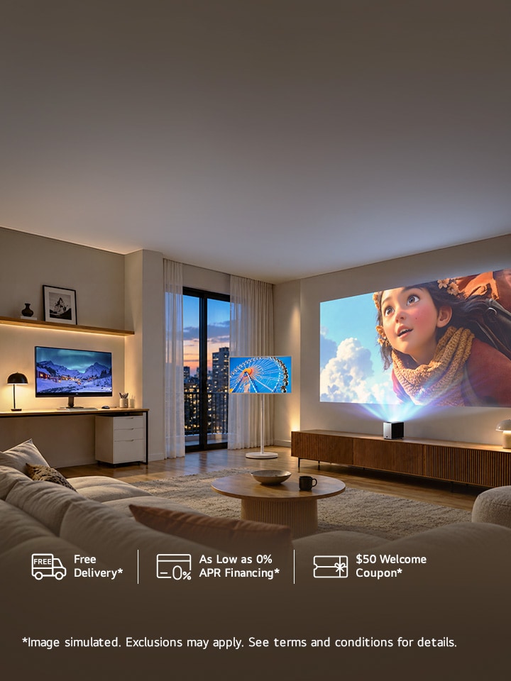 Designed for the way you live: LG lifestyle products from $399.99.
