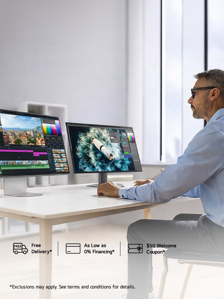 Double your productivity: Save 10% on any two LG monitors