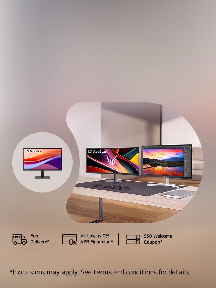 Stunning LG monitor colour last all season. Save up to 20% on select LG monitors, only on LG.ca.