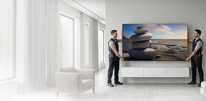 Only at LG.ca: Free installation on select large TVs