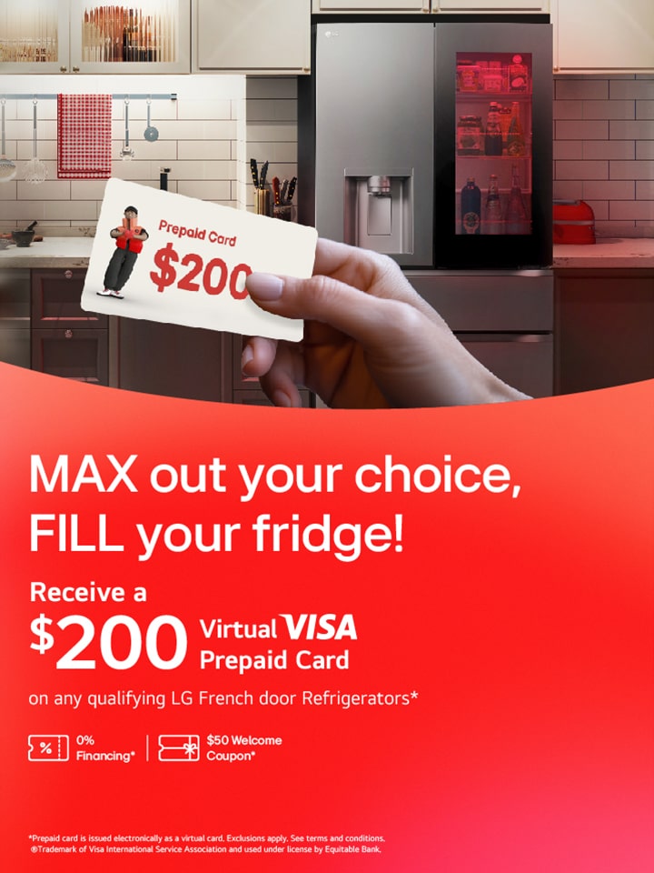 MAX out your choice, FILL your fridge!