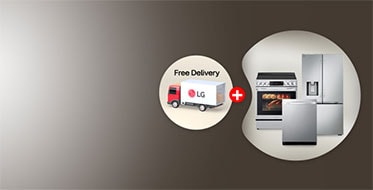 Free delivery + Save More on select LG Kitchen Appliance bundles