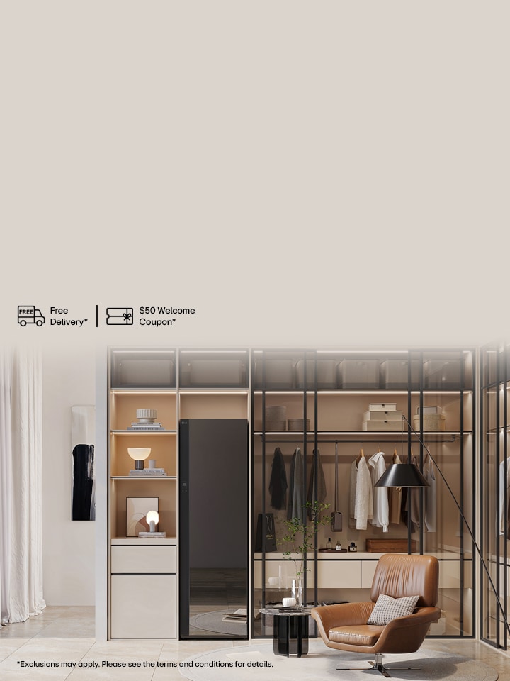 Exclusive pre-order offer for the new LG Styler®. Style meets care with $300 savings. Upgrade your clothing care with this limited-time promotion.