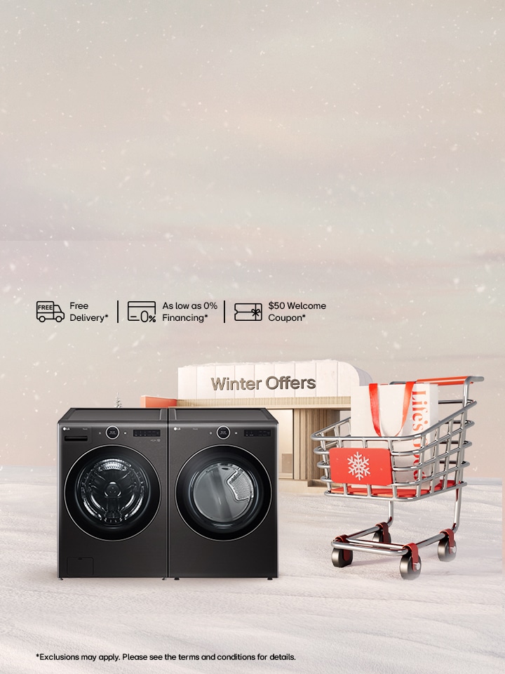 Appliance upgrade offer - Save on eligible Laundry appliances, with free delivery and free installation.