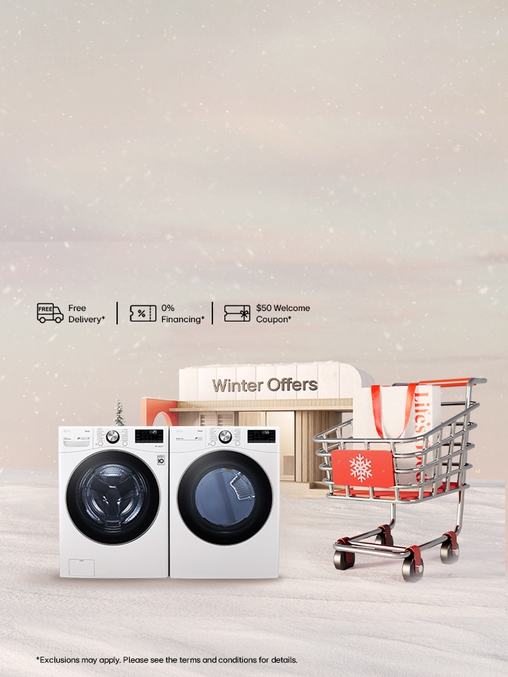Appliance upgrade offer - Save on eligible Laundry appliances, with free delivery and free installation.