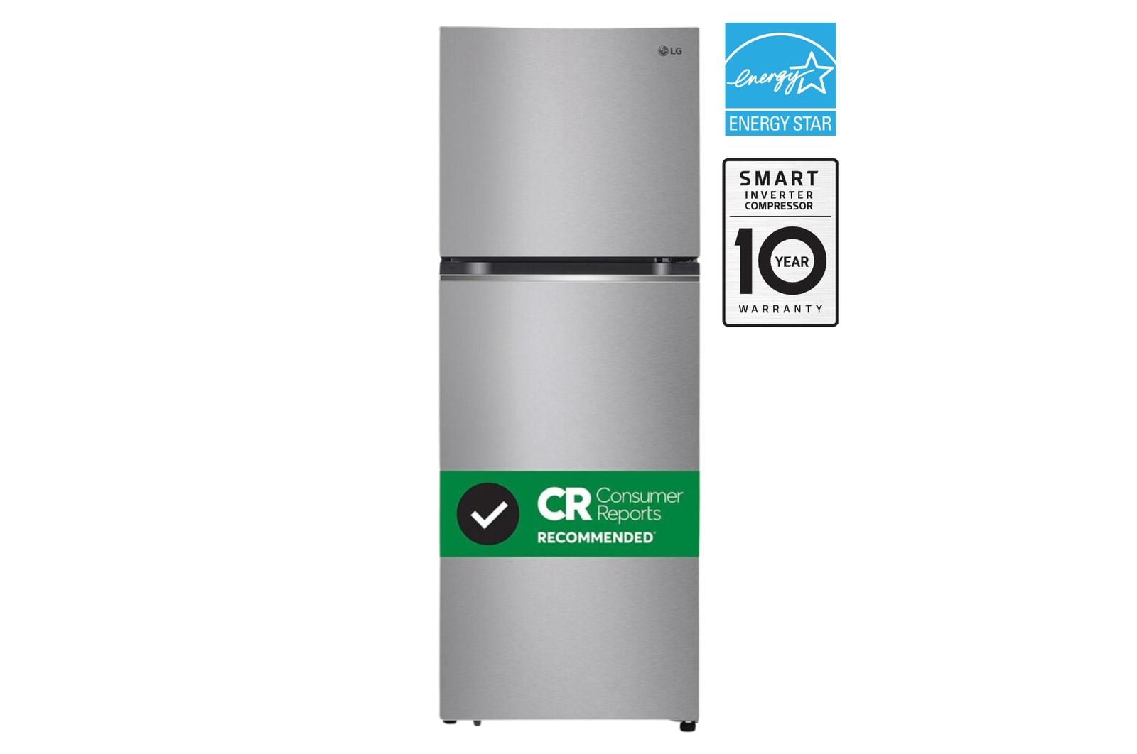 Front view of 24" 11 cu. ft. Top Freezer Refrigerator LT11C2000V