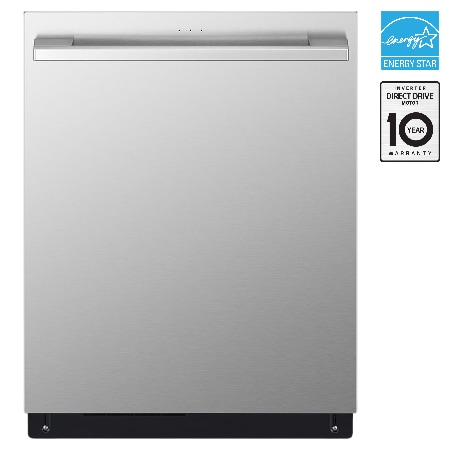 24" 1-Hour Wash & Dry, TrueSteam, QuadWash Pro & Dynamic Heat Dry 40 dB, Top Control, Stainless, LG STUDIO Diswasher