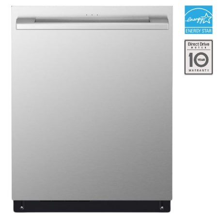 LG STUDIO 24" 1-Hour Wash & Dry, TrueSteam, QuadWash Pro & Dynamic Heat Dry 40 dB, Top Control, Stainless