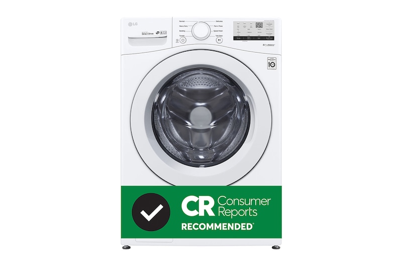 Front view of 5.2 cu. ft. Ultra Large Front Load Washer (WM3400CW)