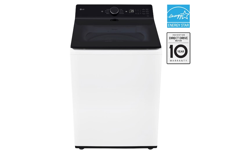 Front view of 6.3 cu.ft. Top Load Impeller Washer with EasyUnload®, TurboWash® WT8400CW