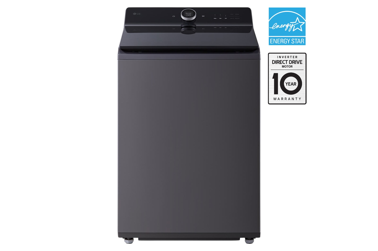 Front view of 6.3 cu. ft. Top Load Washer ezDispense®, EasyUnload®, TurboWash® WT8600CB