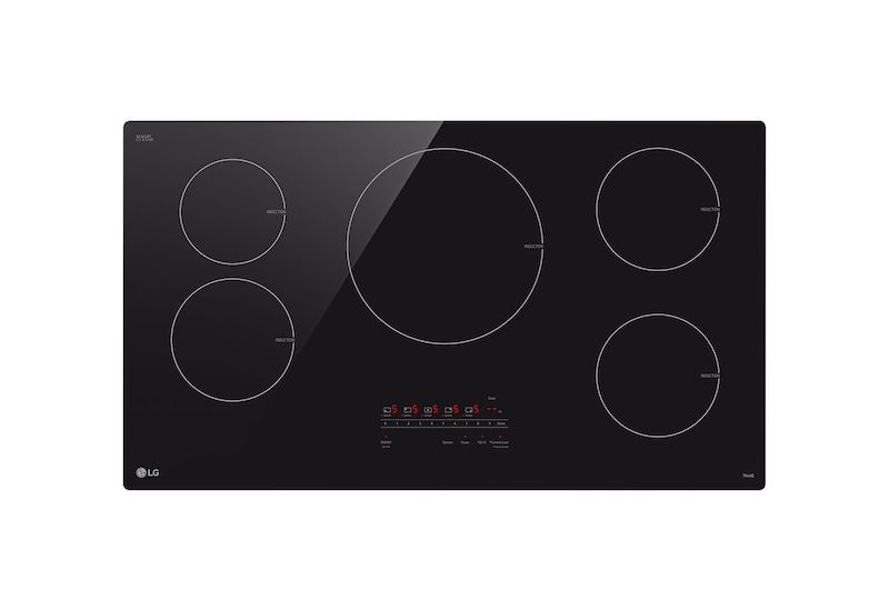 LG 36” Induction Cooktop | UltraHeat 4.3kW Element & Smart, CBIH3613BE