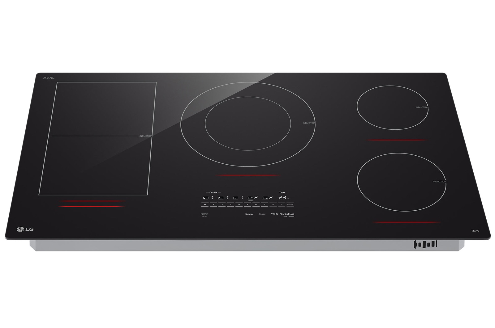 LG 36” Induction Cooktop | UltraHeat 5.0kW Element & Smart, CBIH3617BE