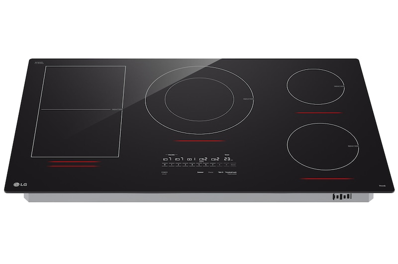 LG 36” Induction Cooktop | UltraHeat 5.0kW Element & Smart, CBIH3617BE