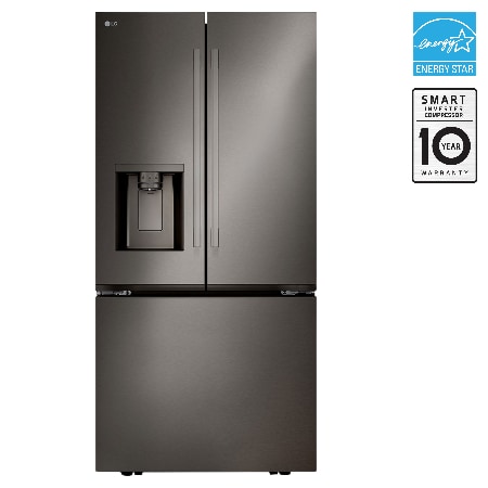 33" 25 cu.ft. Standard-Depth French 3-Door Refrigerator | Ice & Water Dispenser | Dual Ice Maker