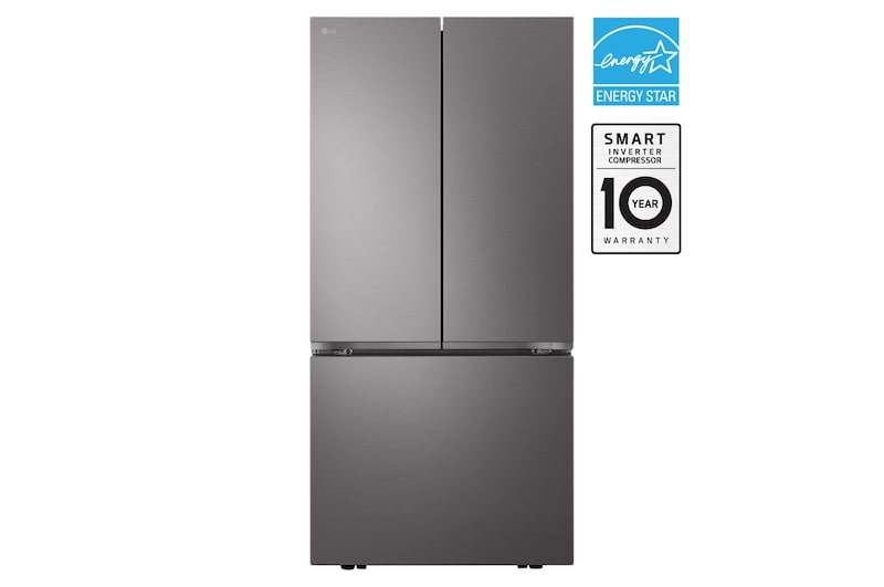 Front view of 33" 25 cu.ft. Standard-Depth French 3-Door Refrigerator | Ice Maker LF25S6200D