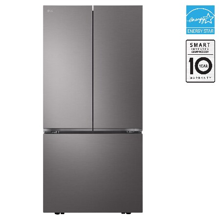 LG 33" 25 cu.ft. Standard-Depth French 3-Door Refrigerator | Ice Maker